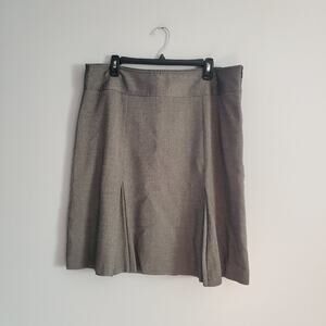 Geoffrey Beene Sport Stretch Gray Pleated Shirt 16